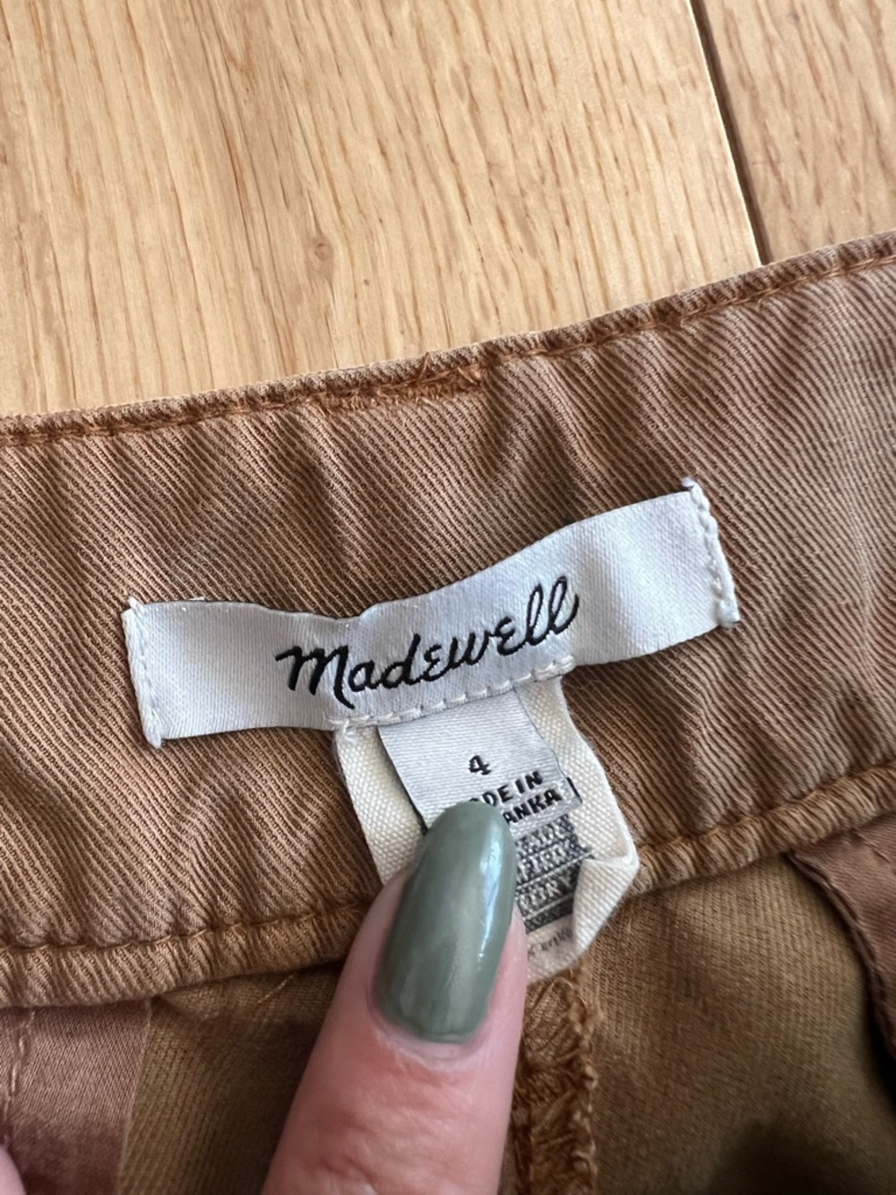 Madewell The Harlow Wide Leg Trouser Pants Acorn Tan Brown High Rise Women Sz 4 - Picture 5 of 10